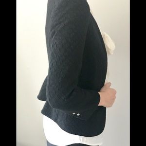 Rebecca Taylor Black Cropped Blazer